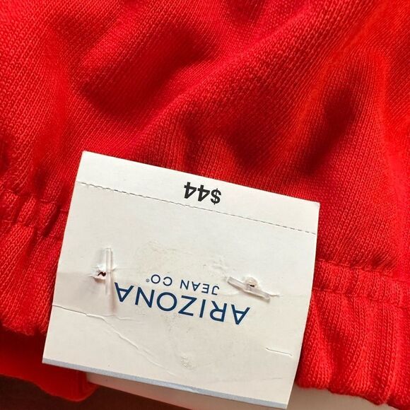 NWT Arizona Jean Co Plus Size Red Pull On Athletic Casual Joggers - Size XXL - Picture 6 of 8
